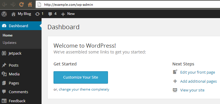 get started with wordpress
